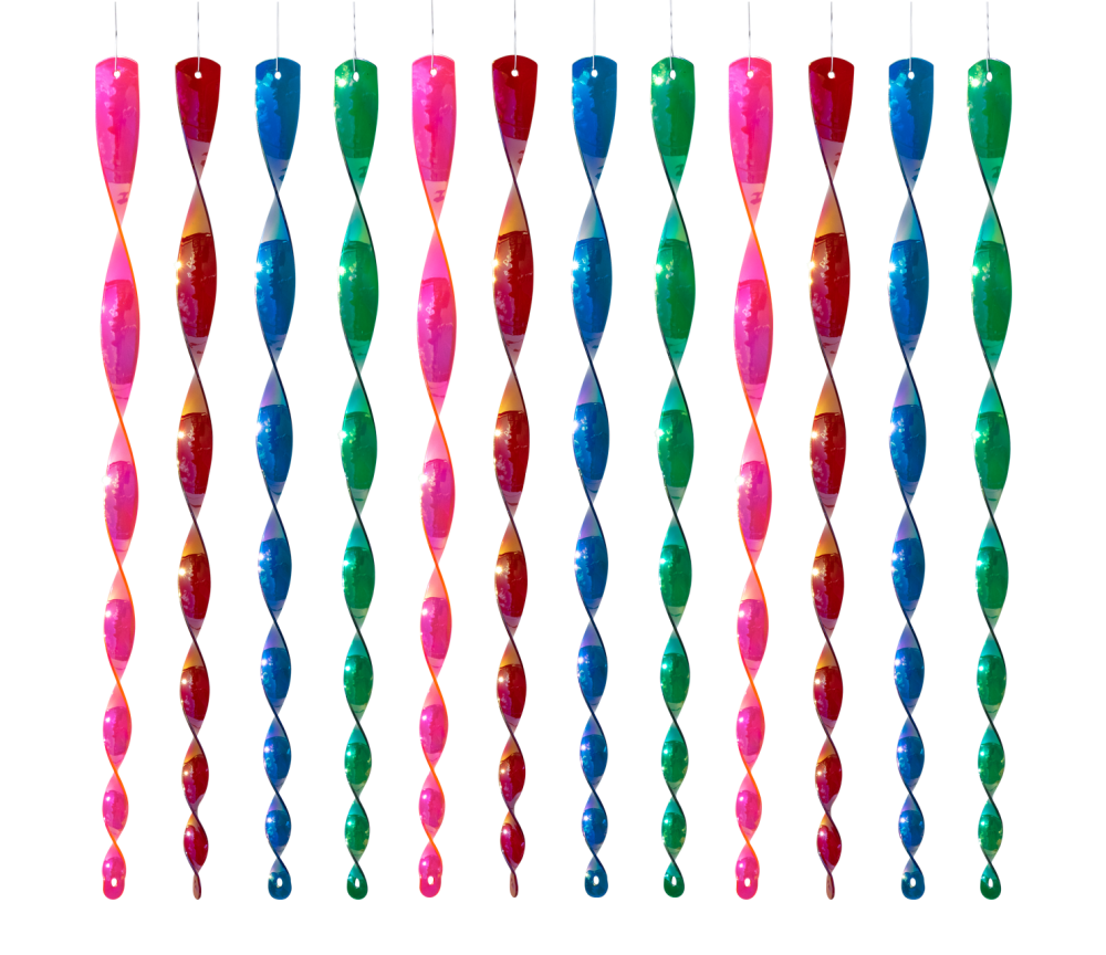 CIM - Pirouette Windspirale - Pirouette 49cm Perlmutt Mix Colour - Acrylglas - 4er Set