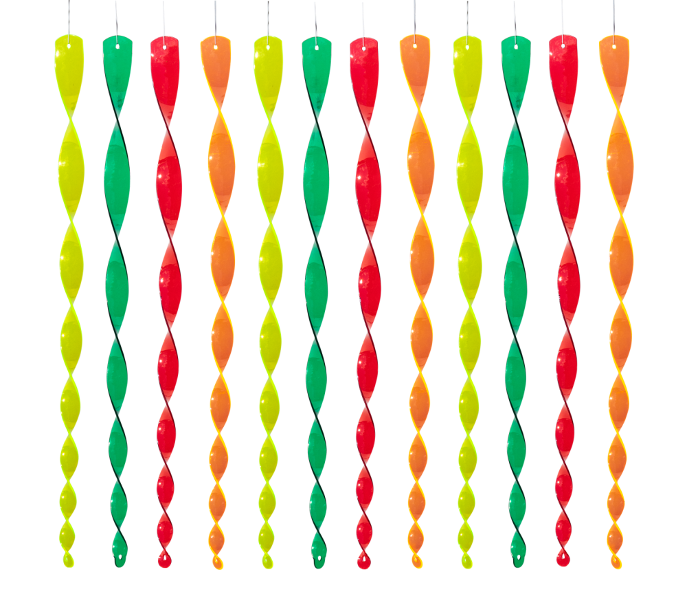 CIM - Pirouette Windspirale - Pirouette 49cm - Mix Colour - Acrylglas - 4er Set