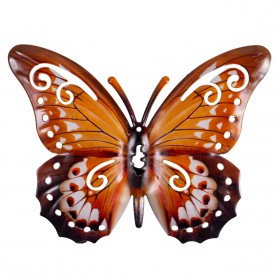 CIM - Wanddeko Metall Mini Butterfly SP WOOD - 17 x 13 cm