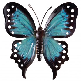 CIM - Wanddeko Metall Butterfly B-MORPHO - 22 x 21 cm