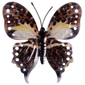 CIM - Wanddeko Metall  Butterfly LEOPARD - 22 x 21 cm