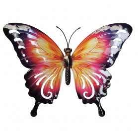 CIM - Wanddeko Metall Butterfly PURPLE-SHOT- 37 x 25 cm