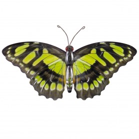 CIM - Wanddeko Metall Butterfly GREEN TIGER - 35 x 20 cm