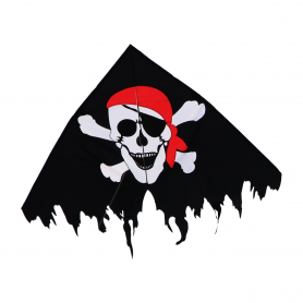 CIM - Kinderdrachen - Delta Jolly Roger BLACK - Piratenflagge - 135 x 75 cm