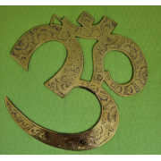 Om-Wandsymbol, Messing, 27 cm