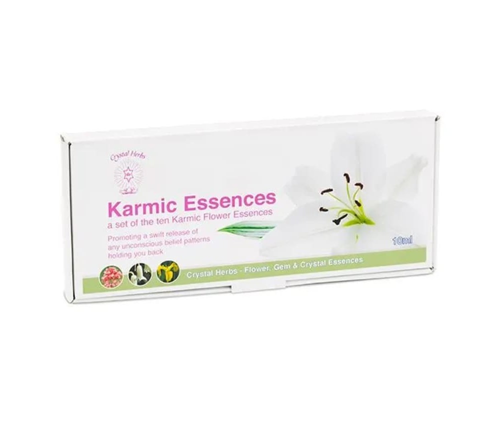 Crystal Herbs - Karma / Bachblüten Essenzen Set - 10er Set