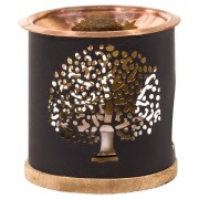 Teelichthalter - Aromafume - Exotic Incense Weihrauch Set - Diffusor / Ständer - Dekor: Baum des Lebens