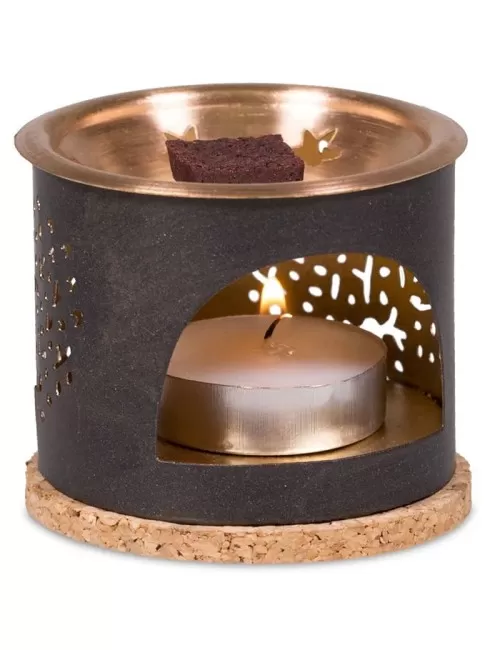 Teelichthalter - Aromafume - Exotic Incense Weihrauch Set - Diffusor / Ständer - Dekor: Baum des Lebens