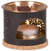 Teelichthalter - Aromafume - Exotic Incense Weihrauch Set - Diffusor / Ständer - Dekor: Baum des Lebens