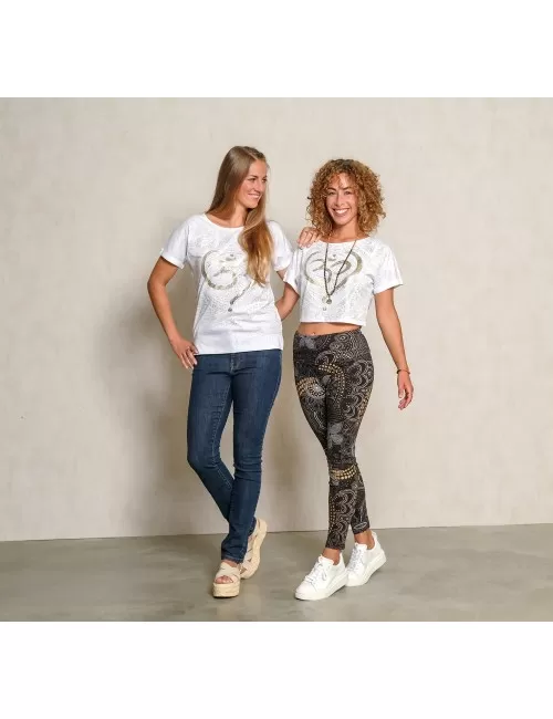 Spirit of OM - Shirt OM Time - weiß/gold