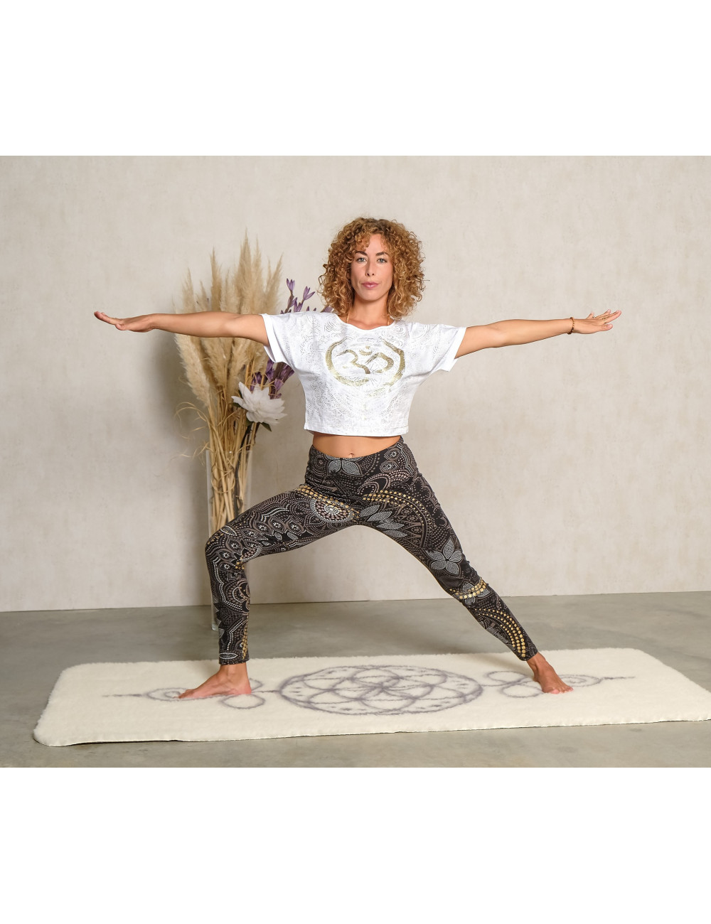 Spirit of OM - Shirt OM Time - weiß/gold