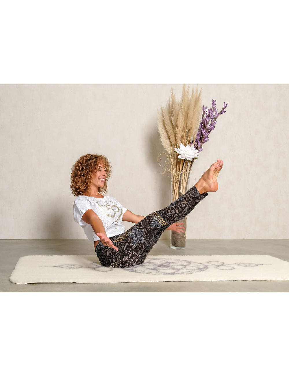 Spirit of OM - Shirt OM Time - weiß/gold