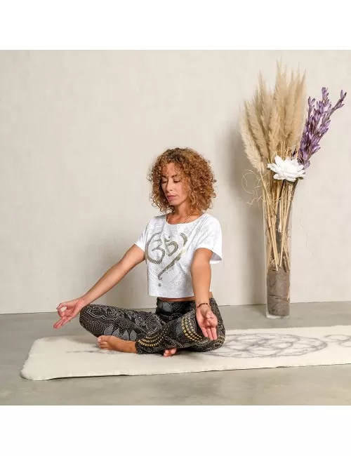 Spirit of OM - Shirt OM Time - weiß/gold