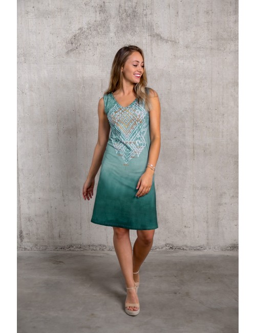 Spirit of OM - Kleid Bakti - green/smaragd