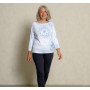 The Spirit of OM - Shirt - Mandala Heaven 3/4 Arm - wolkenblau