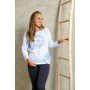 The Spirit of OM - Shirt - Mandala Heaven 3/4 Arm - wolkenblau