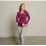 Spirit of OM - Langarm-Shirt Bambus - berry