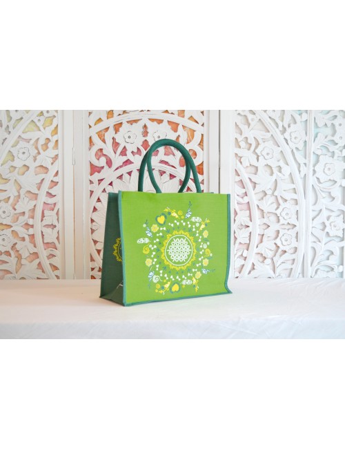 Spirit of OM - Jutetasche - grün