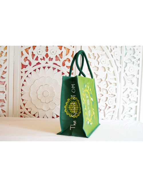 Spirit of OM - Jutetasche - grün