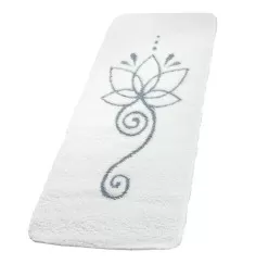 Spirit of OM - Yogamatte Lotus - 81 x 198cm - naturweiß/grau