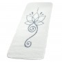 Spirit of OM - Yogamatte Lotus - 81 x 198cm - naturweiß/grau