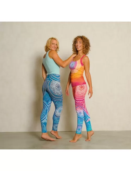 Spirit of OM - Yoga Leggings Blue Spirit - indigo-blue