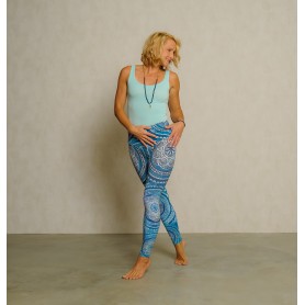 The Spirit of OM - Yoga Leggings - 'Blue Spirit ' - indigo-blue