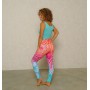 The Spirit of OM - Yoga Leggings - Indian Spirit - pink-mango-blue