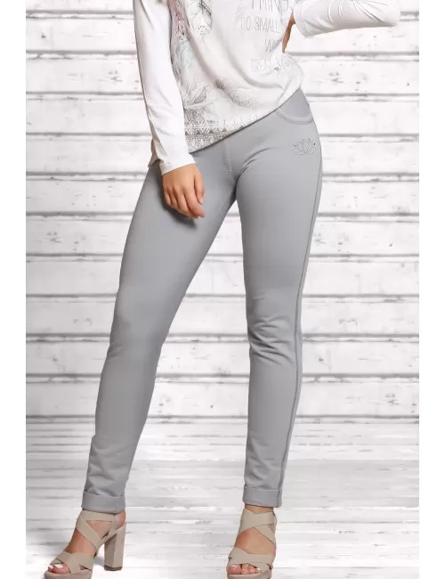 Spirit of OM - Jegging - kieselgrau