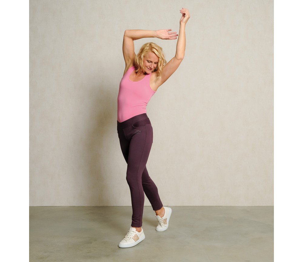 Spirit of OM - Jegging - aubergine