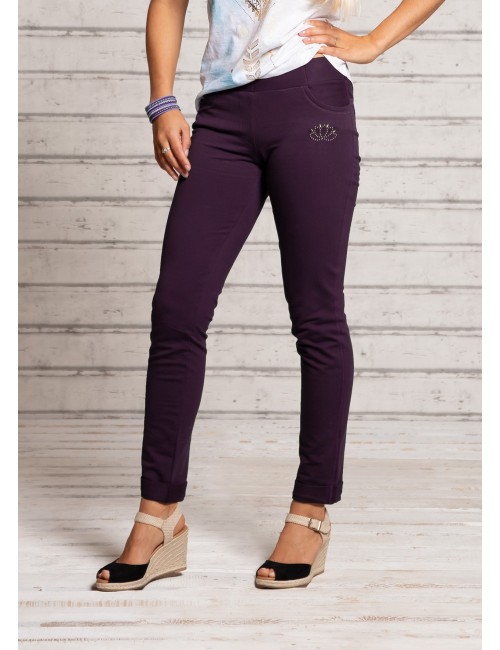 Spirit of OM - Jegging - aubergine