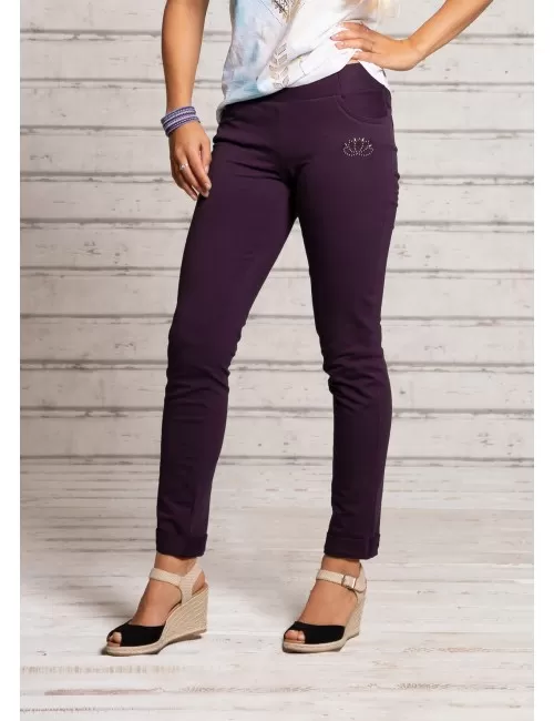 Spirit of OM - Jegging - aubergine