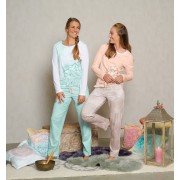 Spirit of OM - Pyjama-Longsleeve Shirt - apricot/sahara