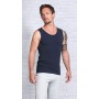 The Spirit of OM - Unterhemd/Tanktop - Bambus - dunkelblau