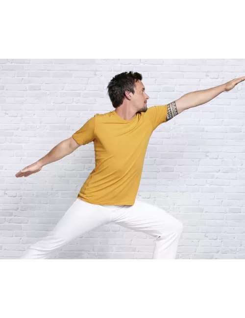 Spirit of OM - T-Shirt Bambus - maisgelb