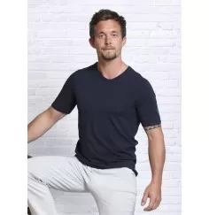 Spirit of OM - T-Shirt Bambus - dunkelblau