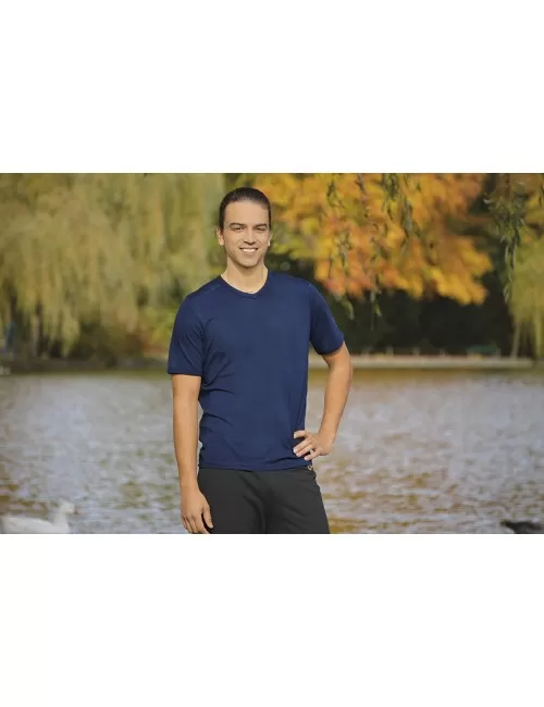 Spirit of OM - T-Shirt Bambus - dunkelblau