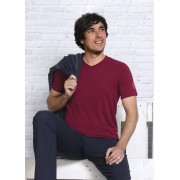 Spirit of OM - T-Shirt Bambus - bordeaux