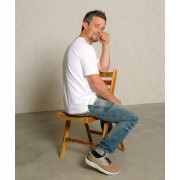 Spirit of OM - T-Shirt men Planet protect - weiß/sand