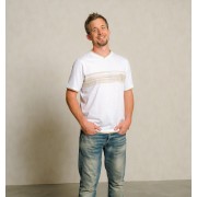 Spirit of OM - T-Shirt men Planet protect - weiß/sand