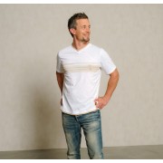 Spirit of OM - T-Shirt men Planet protect - weiß/sand