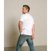 Spirit of OM - T-Shirt men Planet protect - weiß/sand