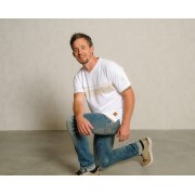 Spirit of OM - T-Shirt men Planet protect - weiß/sand