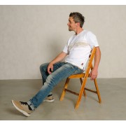 Spirit of OM - T-Shirt men Planet protect - weiß/sand