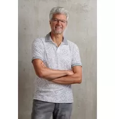Spirit of OM - Polo-Shirt - naturweiß/chai