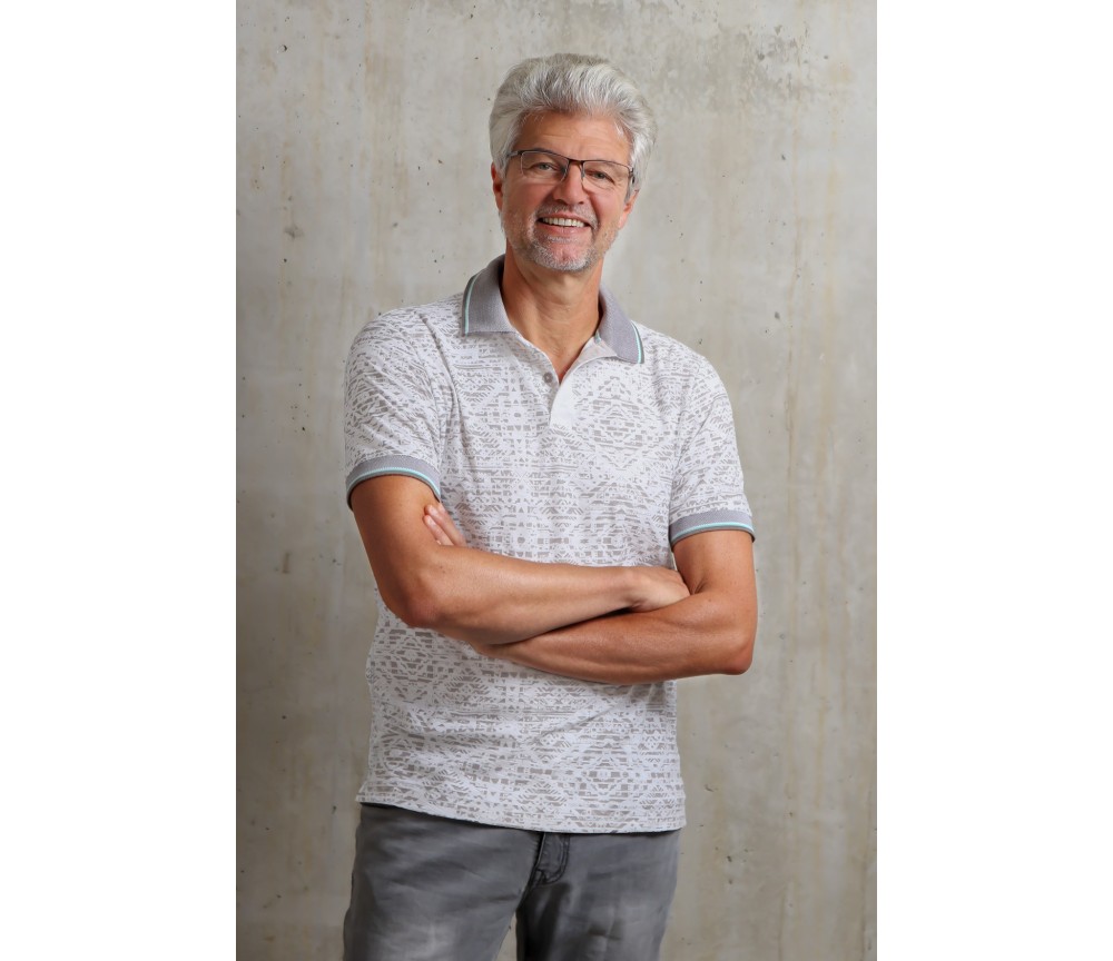 Spirit of OM - Polo-Shirt - naturweiß/chai