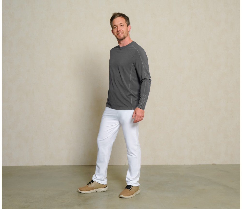 Spirit of OM - Longsleeve Bambus - turmalingrau