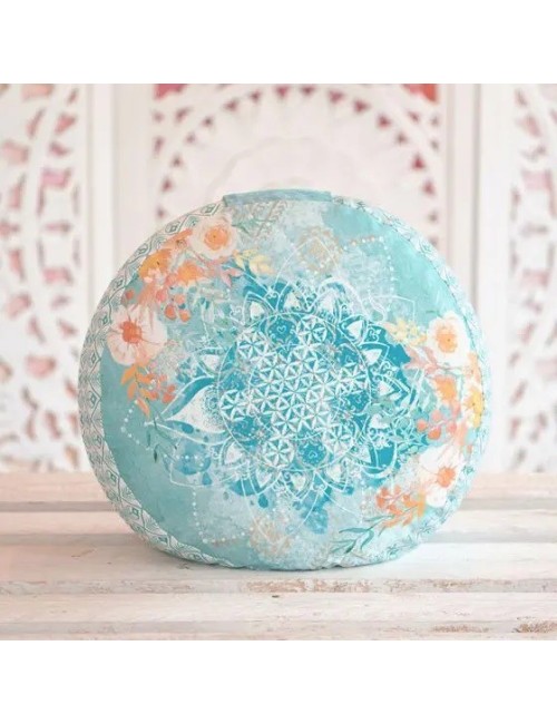 Spirit of OM - Meditationskissen - jade/orange