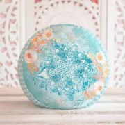 Spirit of OM - Meditationskissen - jade/orange