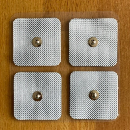 Klebe - Elektroden 4 er Pack 4eckig groß - für Healy, TimeWaver, Elektro- & Tens- Stimulationsgeräte